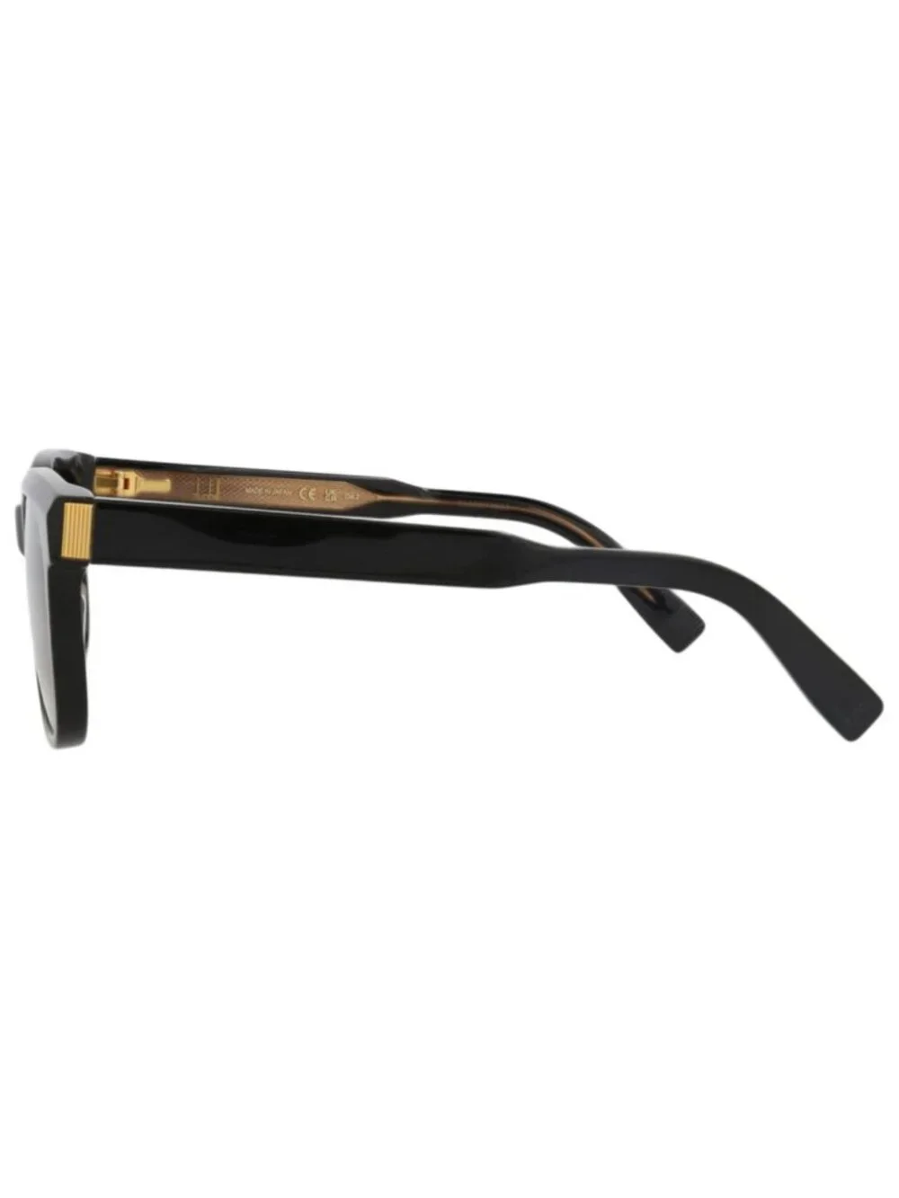 New Dunhill Women's Sunglasses Square Rectangle Acetate Frame Unisex Black Black